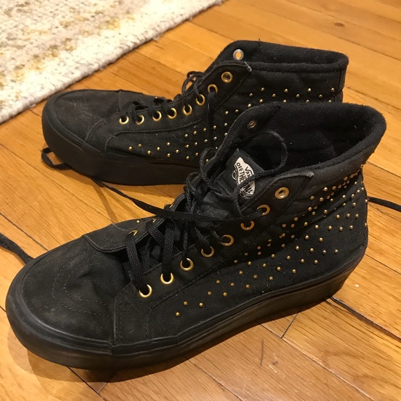 vans platform studded